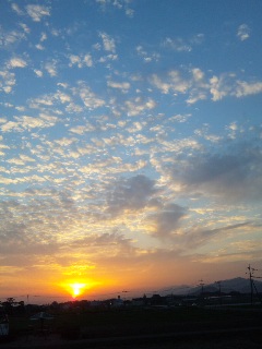 今日の吉野ヶ里〜夕焼け