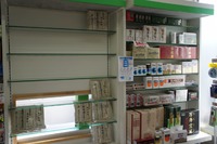 漢方煎薬の陳列