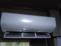 暖房と雨
