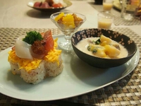 こせんカフェプレートでひなまつり