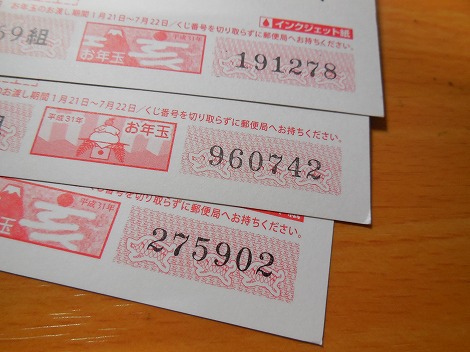 年賀はがきお年玉当せん番号の結果は？