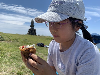 天山に登ろう・山頂クレープづくり 天山に登ろう・山頂クレープづくり