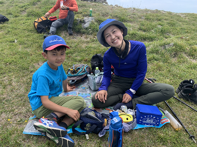 天山に登ろう・山頂クレープづくり 天山に登ろう・山頂クレープづくり