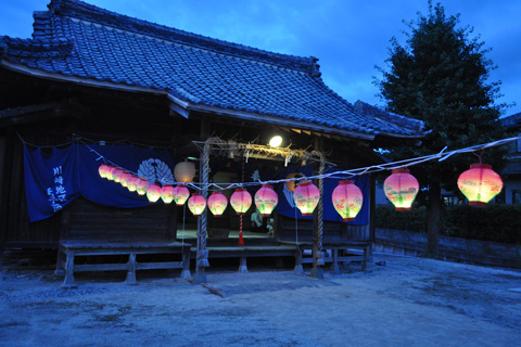 川崎地区 祇園祭に映える提灯