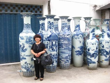 中国研修旅行３日目・景徳鎮　大壺