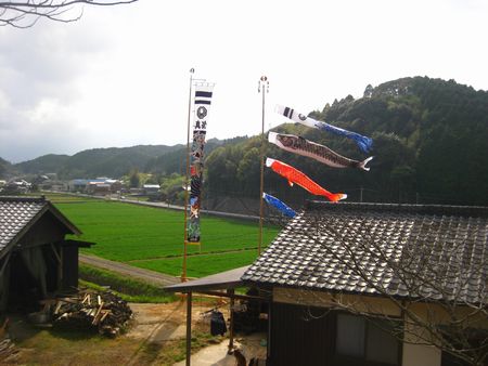 屋根より高いこいのぼり