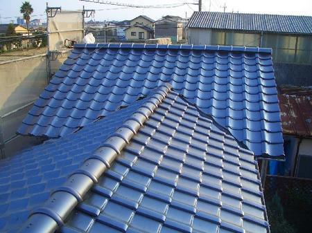 芦刈町E様邸葺き替え工事完了です