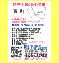 久留米市西町の売地です