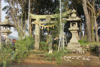 神原八幡宮　『取り追う祭り』　➌