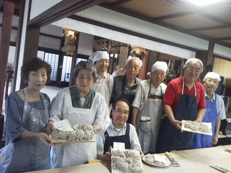 佐賀県佐賀市”妙念寺”にてそば打ち体験♪♪