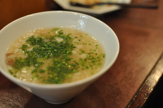 天ぷら千鳥　牛すじ煮込み・雑炊