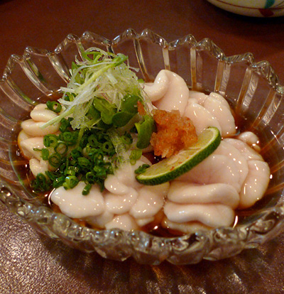 天ぷら千鳥の白子ポン酢