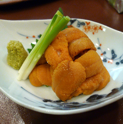 天ぷら千鳥の唐津産生うに