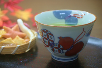 小倉山荘のおかき。