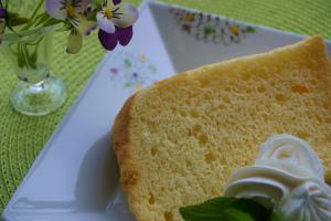 『Cafe　サンの森』のシフォンケーキ♪