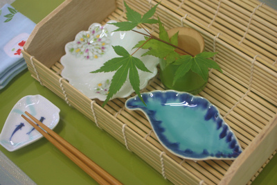 竹籠とおてしょ皿