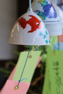 涼しげな金魚風鈴♪