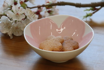 桜の器とクッキー