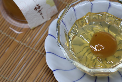 「梅ゼリー」でおもてなし