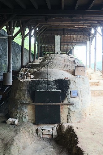 献上登り窯 窯上げ