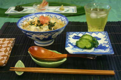 お茶漬け。