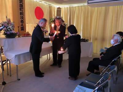 ４月２４日（木）武雄町戦没者追悼式が執り行われました！