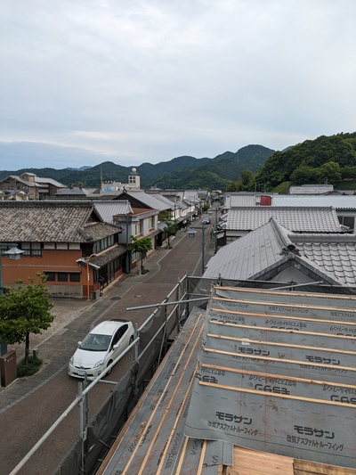 塩田津　屋根の上からの風景