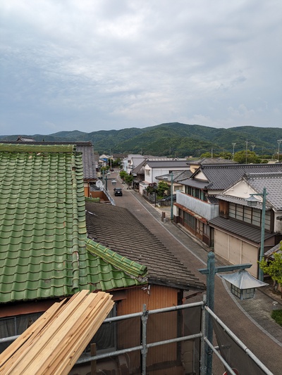 塩田津　屋根の上からの風景