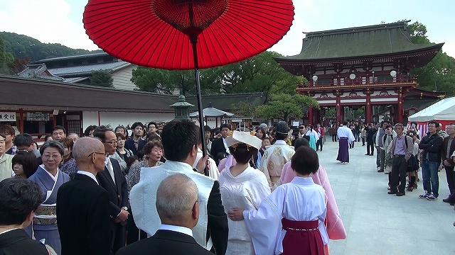 副隊長のウェブログ 大宰府天満宮での結婚式