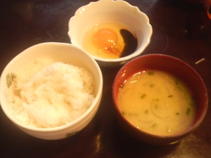 卵かけごはんです♪