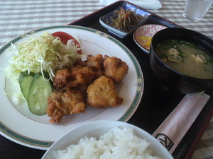 唐揚げランチですよ〜♪
