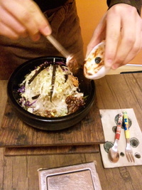 ☆ヨンビン☆韓国料理店へ