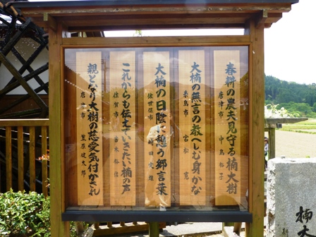 川古の大楠公園スケッチ大会表彰式！